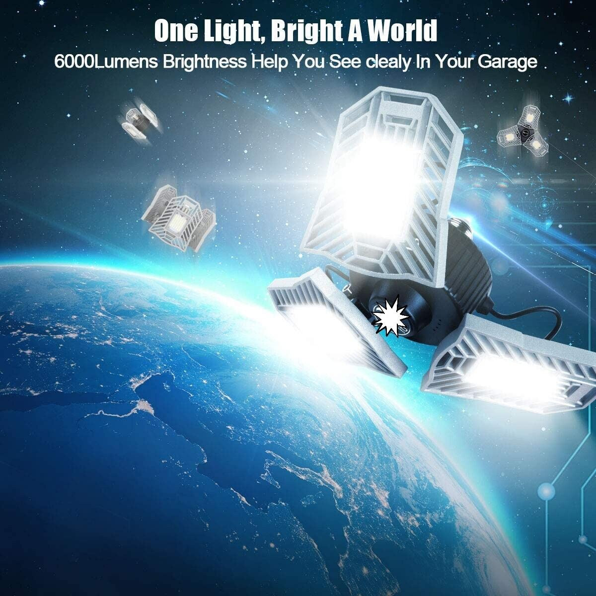 Three Led Garage Light- Led Adjustable Light-Basement Led Light