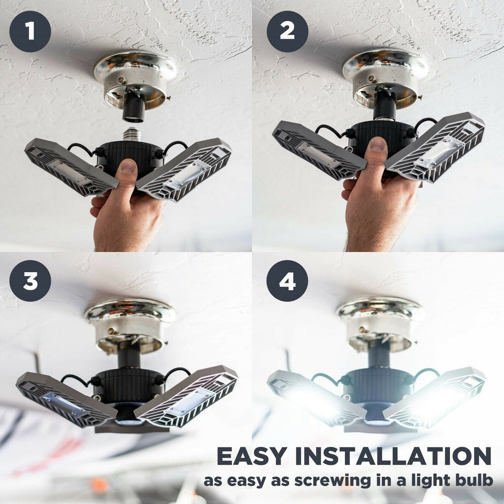 Three Led Garage Light- Led Adjustable Light-Basement Led Light