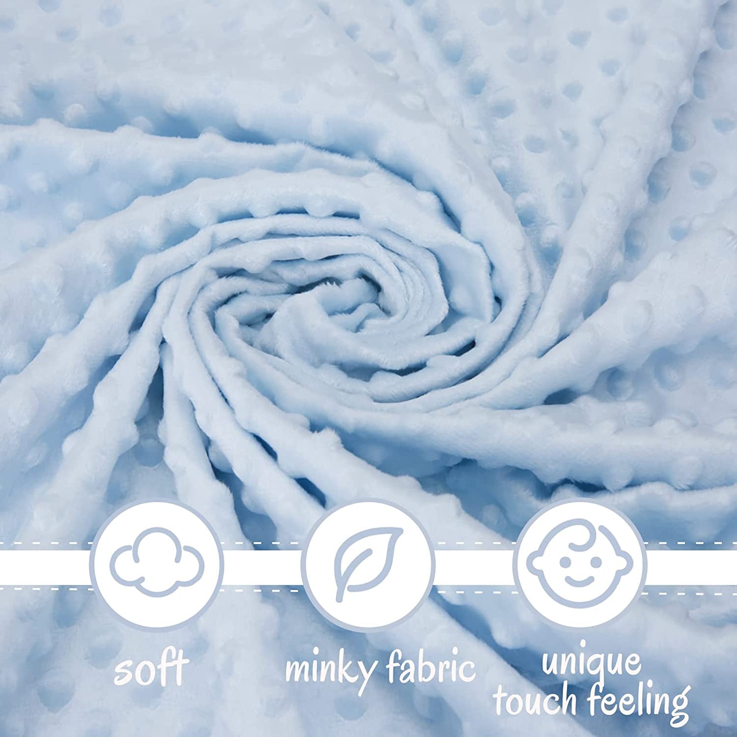 Teddy Bear Lovey Baby Security Blanket for Boys and Girls Unisex Soft Lovie Baby Gifts for Newborn Toddler Snuggle Toy Stuffed Animal Blue 16 Inch