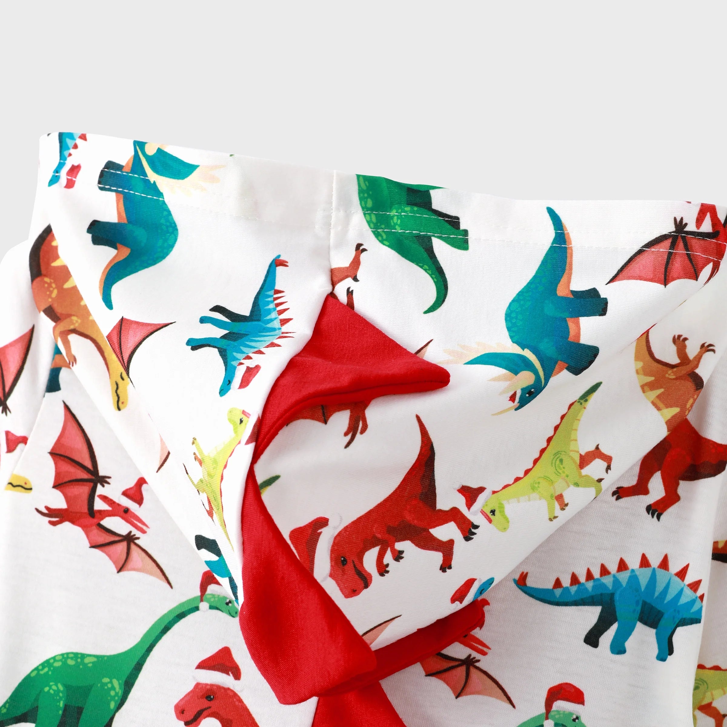 Baby Christmas Pajamas Family Matching Hooded One Piece Long Sleeve Dinosaur Costume Sleepwear Newborn Infant Clothes with Christmas Socks 12-18 Months